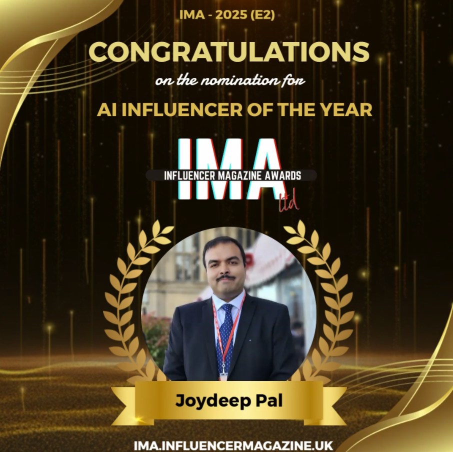 Joydeep Pal Nominated for ‘AI Influencer of the Year’ at IMA 2025
