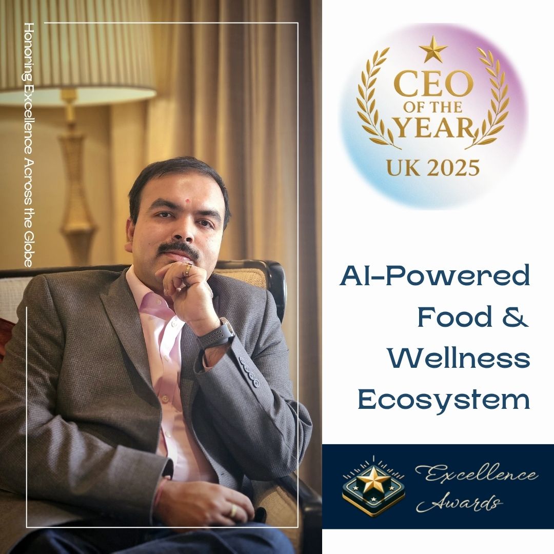 Founder won CEO of the Year UK 2025 for AI Food & Wellness!